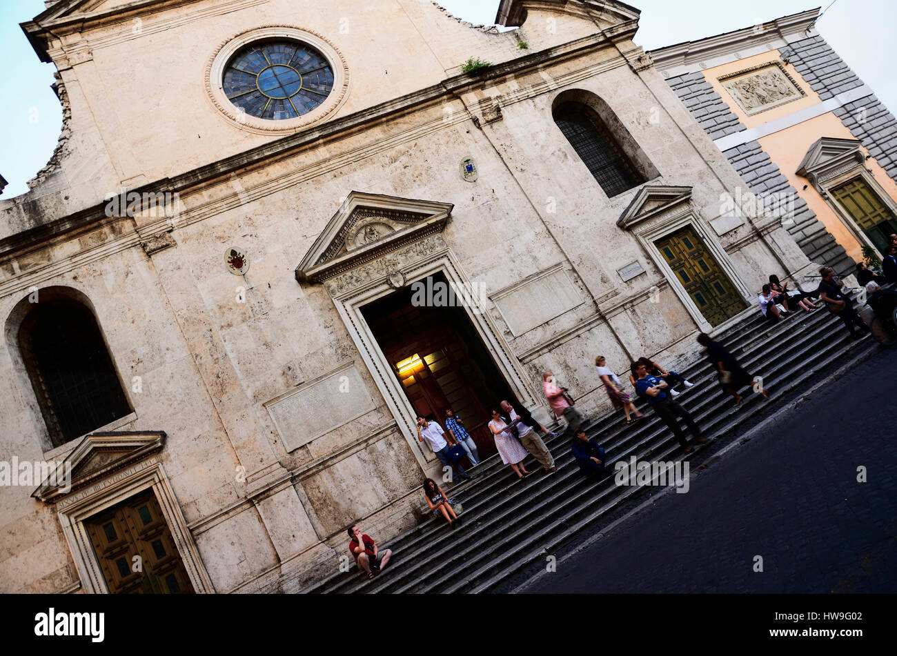 Basilica Parrocchiale Santa Maria del Popolo. Rome, Lazio, Italy, Europe Stock Photo Alamy