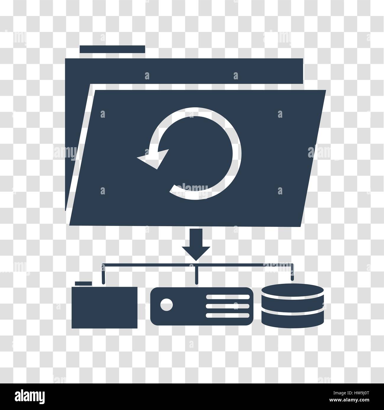 Icon Backup Day. Icon in the linear style Stock Vector Image & Art - Alamy