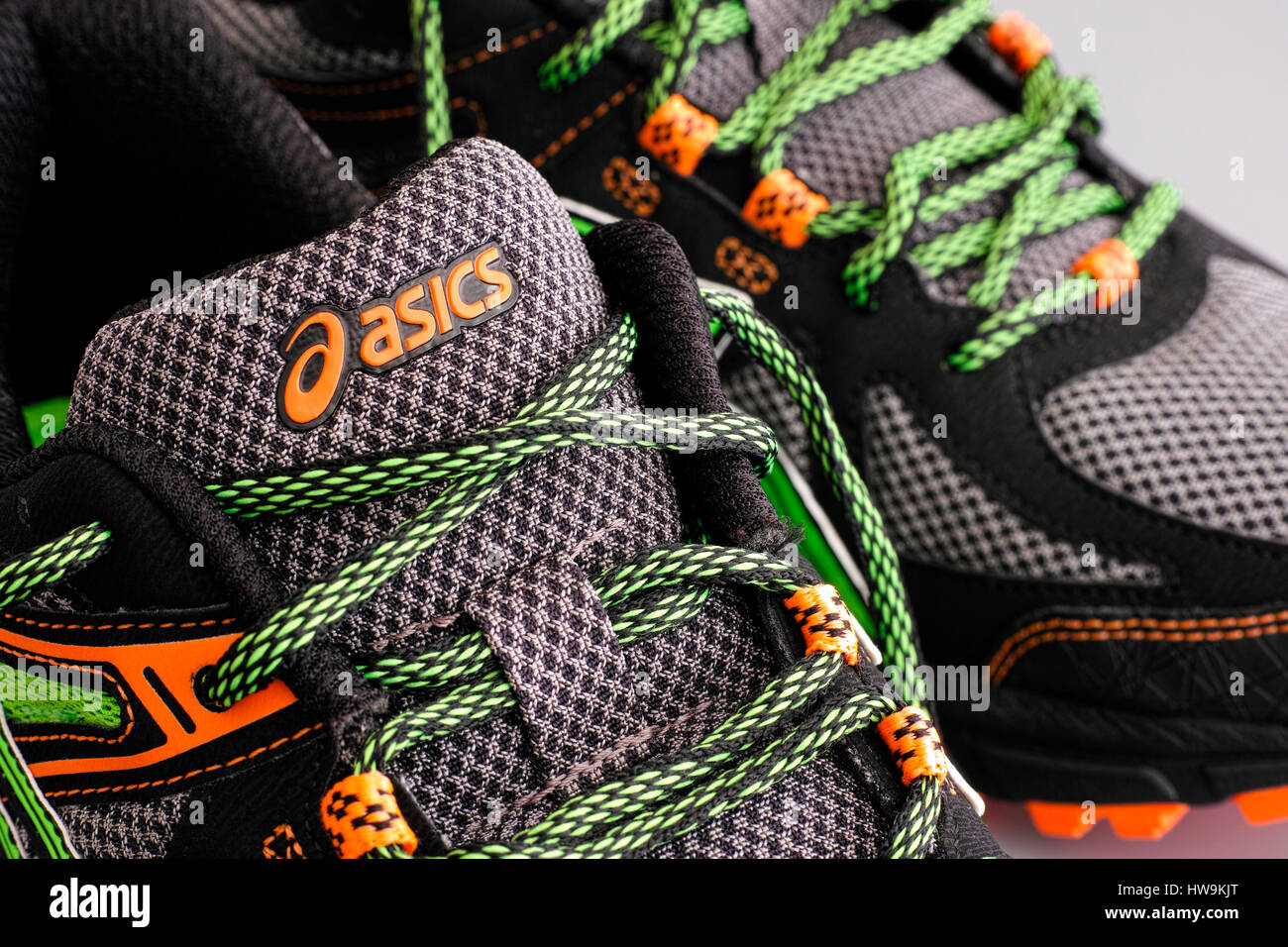 Green asics shoes hi-res stock photography and images - Alamy