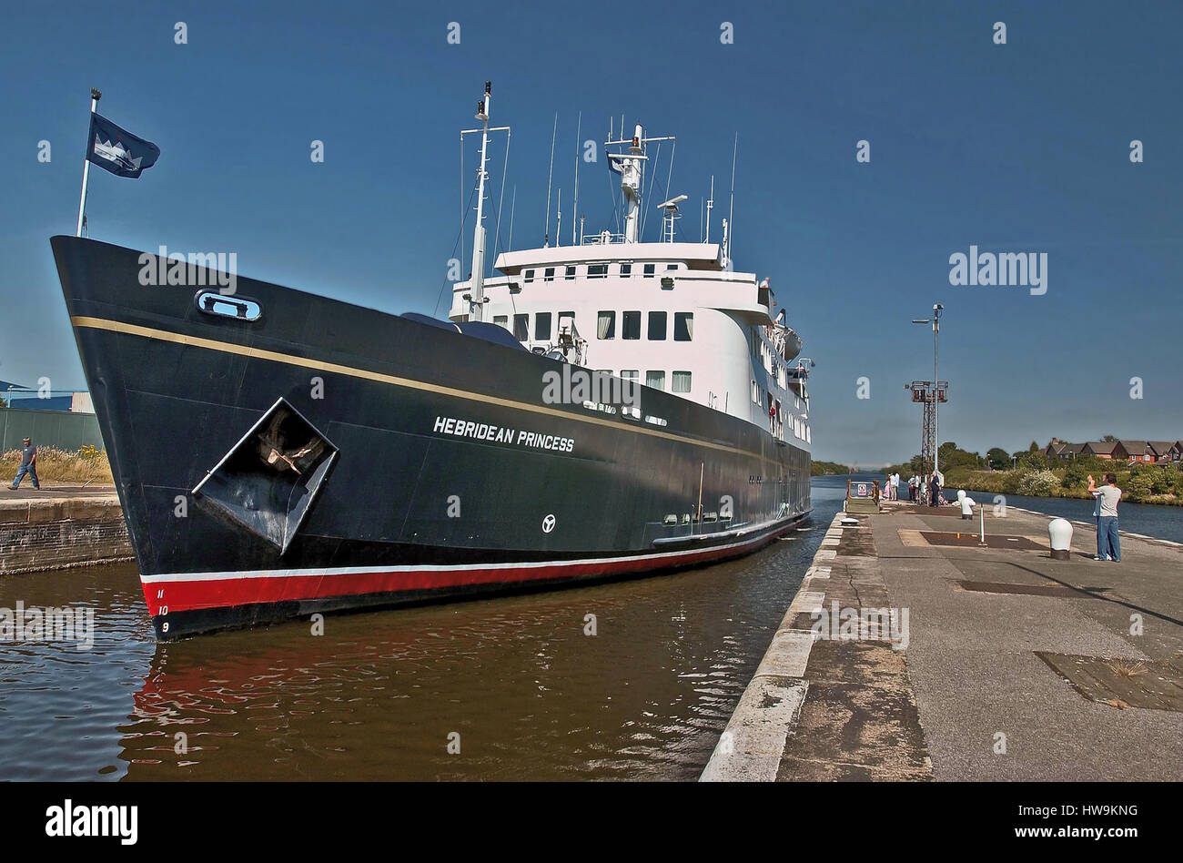 The Hebridean Princess In The Manchester Ship Canal 160705 Mini Cruise Liner The Hebridean Princess In The Manchester Ship Canal Stock Photo Alamy