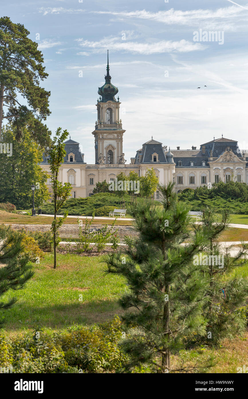 Festetics Palace park. Keszthely, Zala county, Hungary. Festetics Palace is the most popular place of interest that is visited by thousands of tourist Stock Photo