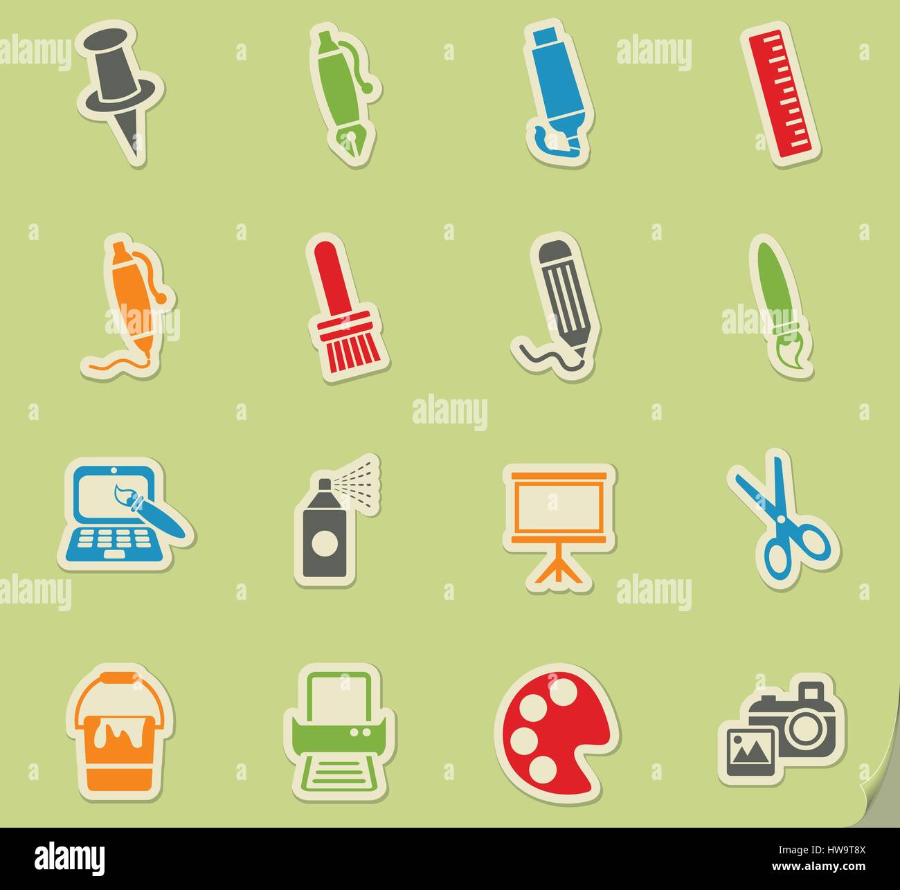 art tools web icons for user interface design Stock Vector Image & Art ...