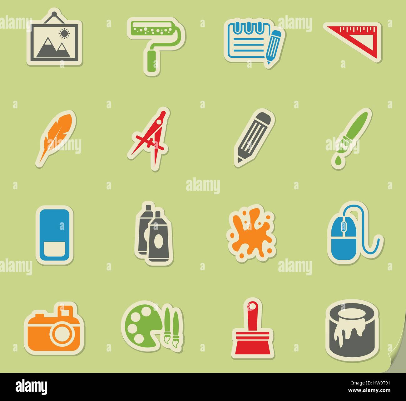 art tools web icons for user interface design Stock Vector Image & Art ...