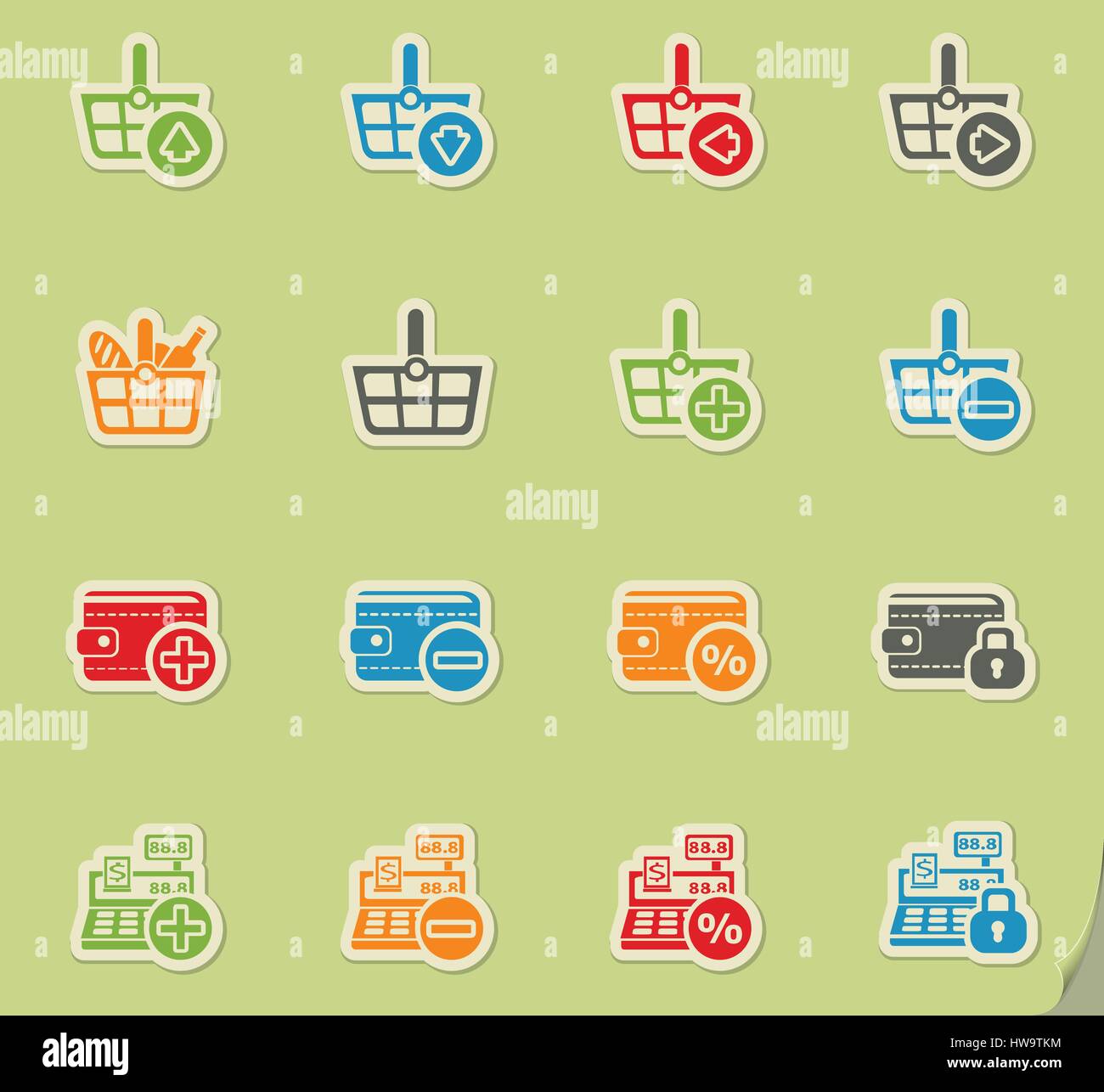 marketing and e-commerce icons for web and user interface Stock Vector ...