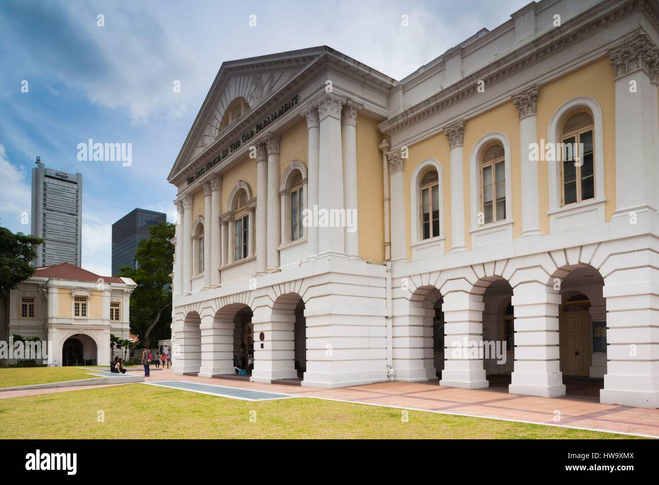 Singapore, The Arts House at the Old Parliament Stock Photo 136057514