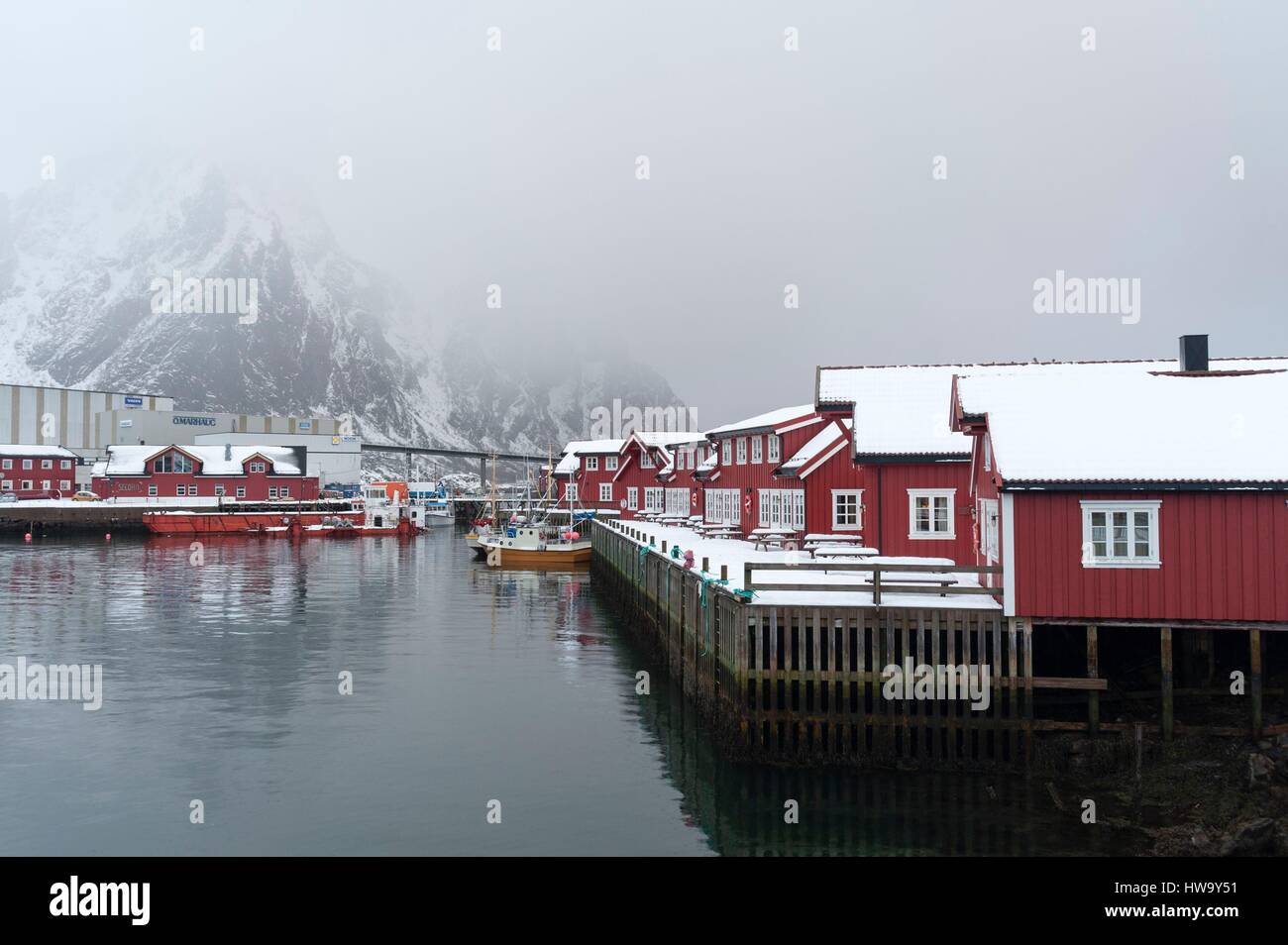 Norway, Svolvaer Stock Photo