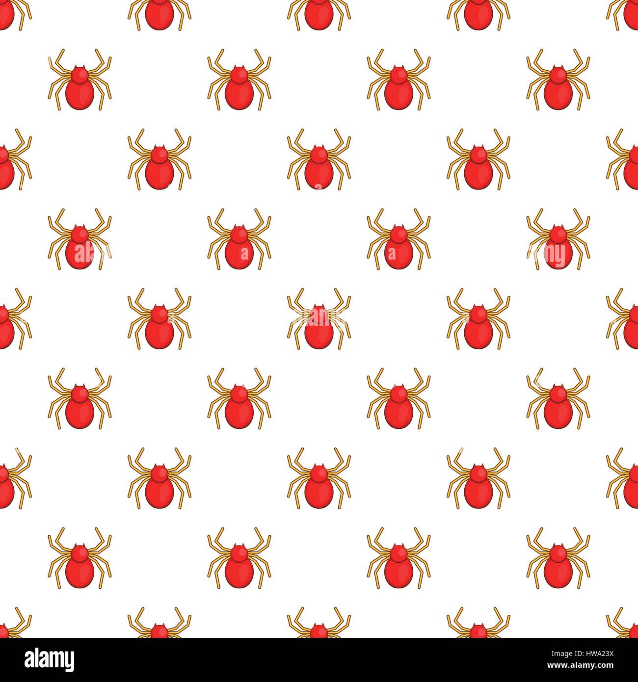 Spider pattern, cartoon style Stock Vector Image & Art - Alamy