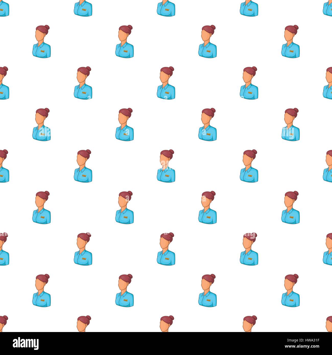 Female avatar pattern, cartoon style Stock Vector Image & Art - Alamy