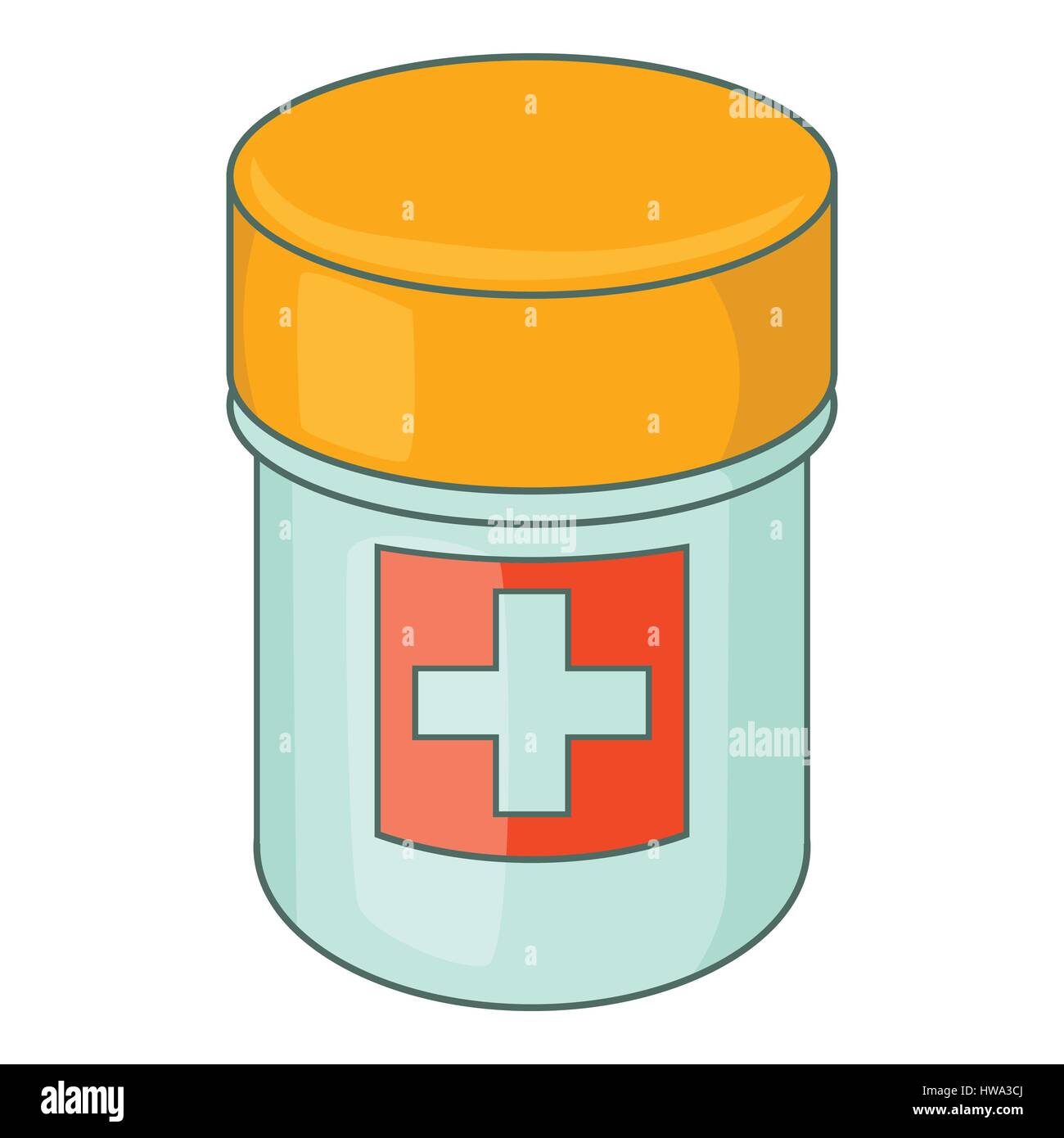 Medicine bottle icon, cartoon style Stock Vector Image & Art - Alamy