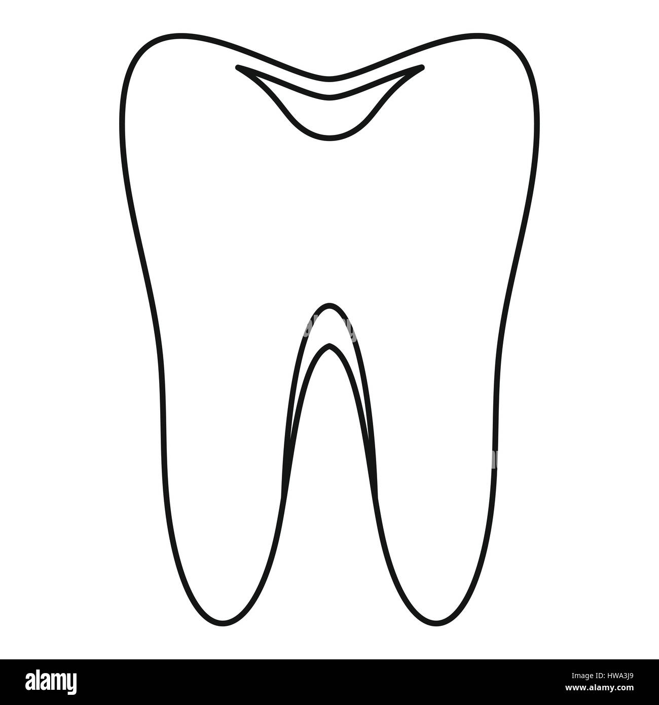 Tooth icon, simple style Stock Vector Image & Art - Alamy