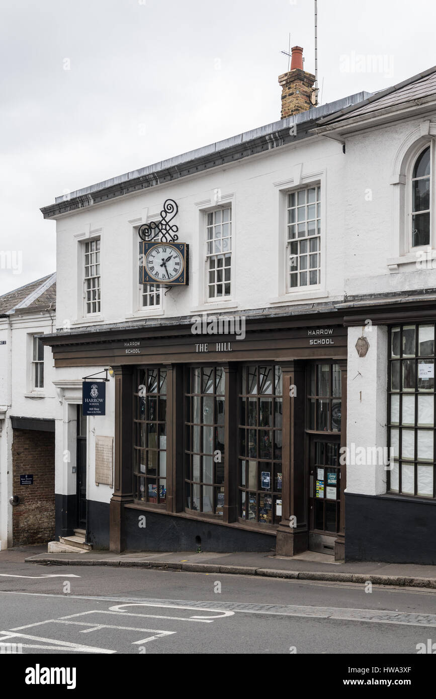 Harrow School Shop, Harrow on the Hill, England Stock Photo Alamy