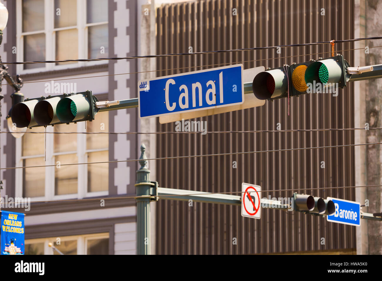 Famous street sign in the french quaters of New Orleans Stock Photo