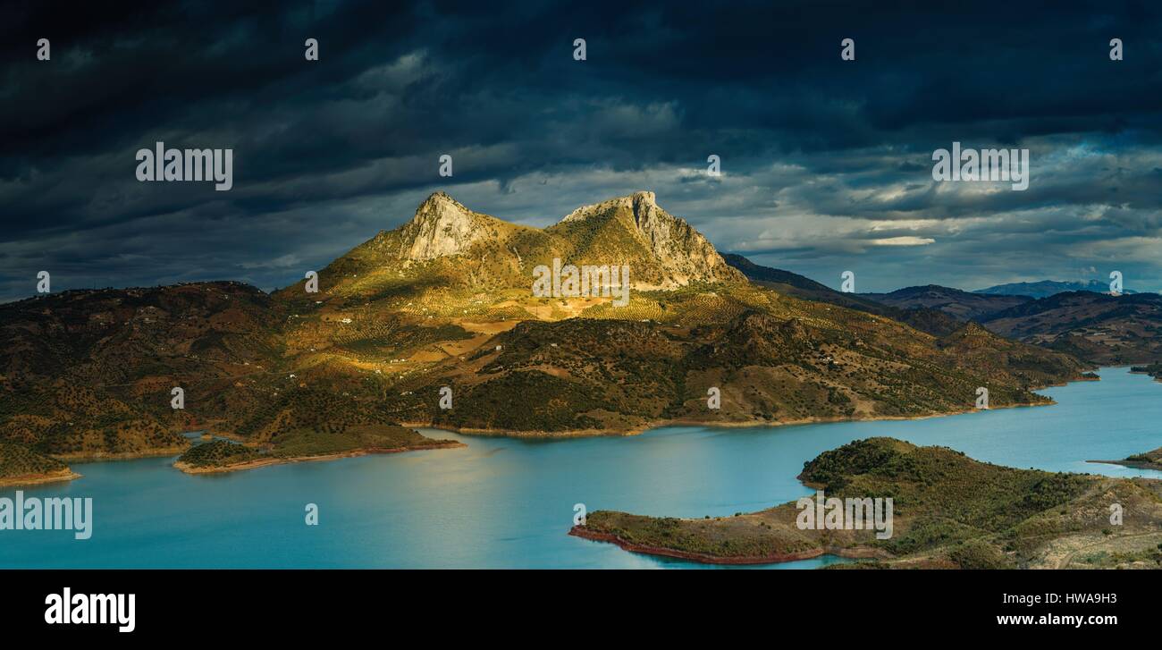 Spain, Andalusia, Cadix, Zahara de la Sierra Stock Photo - Alamy