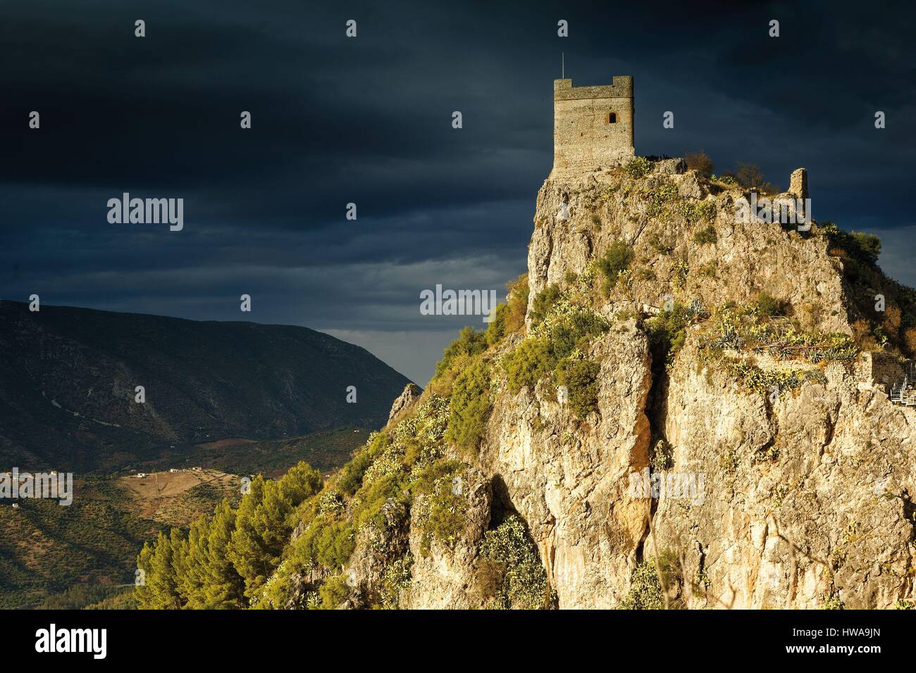 Spain, Andalusia, Cadix, Zahara de la Sierra Stock Photo - Alamy