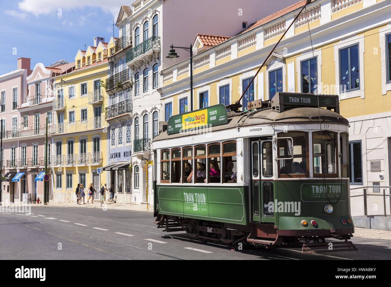 Portugal, Lisbon, district Principe Real, street Da Escola Politecnica Stock Photo