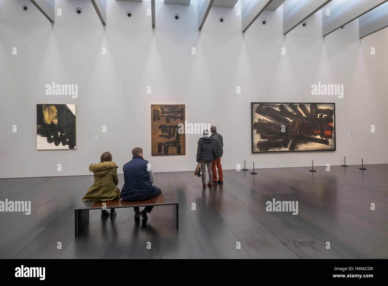 France, Aveyron, Rodez, the Soulages Museum, designed by the Catalan ...