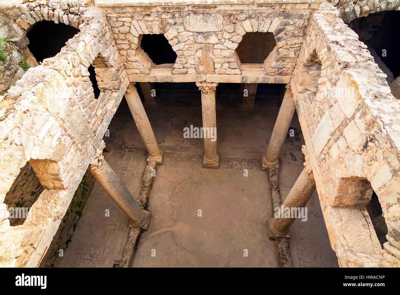 Tunisia, Northwest region, Roman ruins of Bulla Regia, View of the
