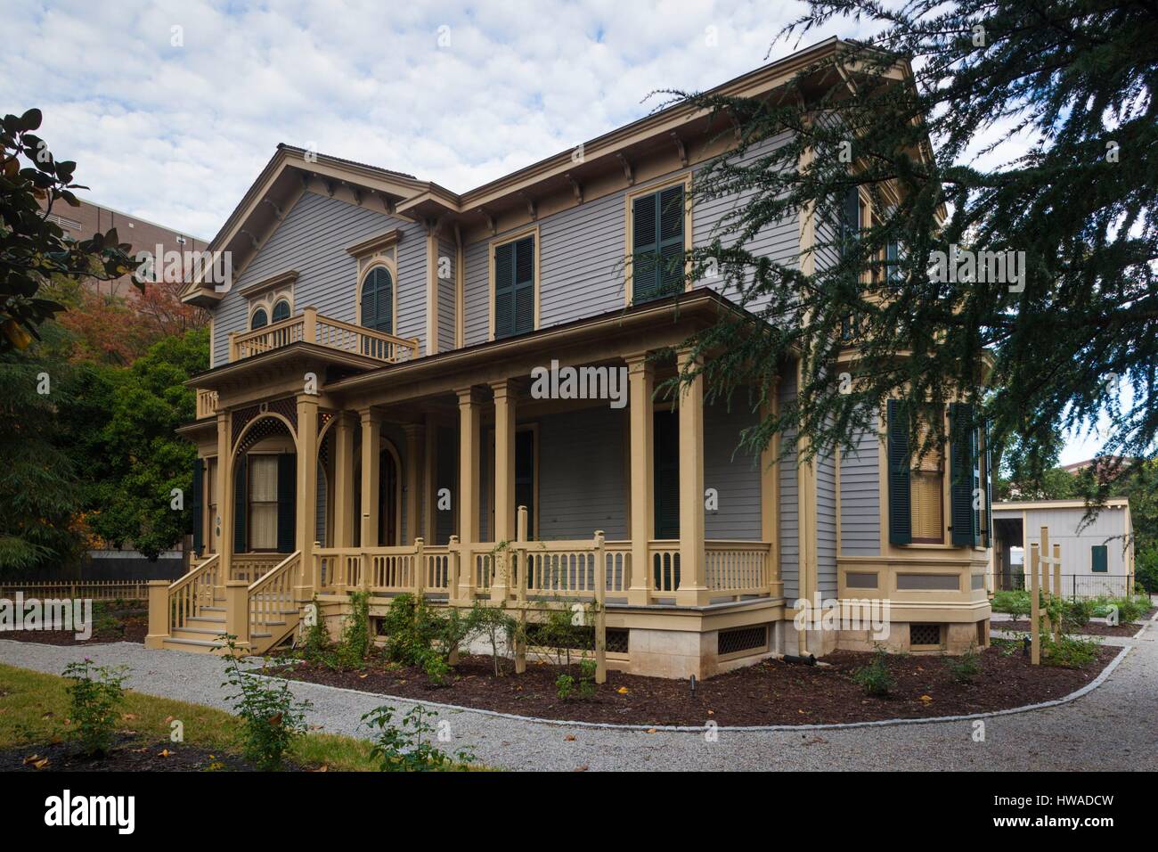 United States, South Carolina, Columbia, Woodrow Wilson Famiy Home, boyhood home of 28th President of the United States, Woodrow Wilson Stock Photo