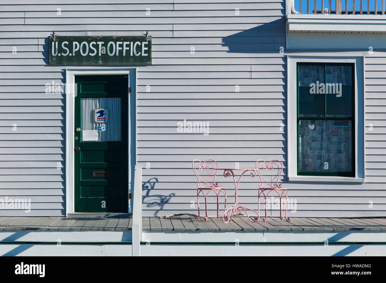 United States, Maine, US Post Office Stock Photo Alamy