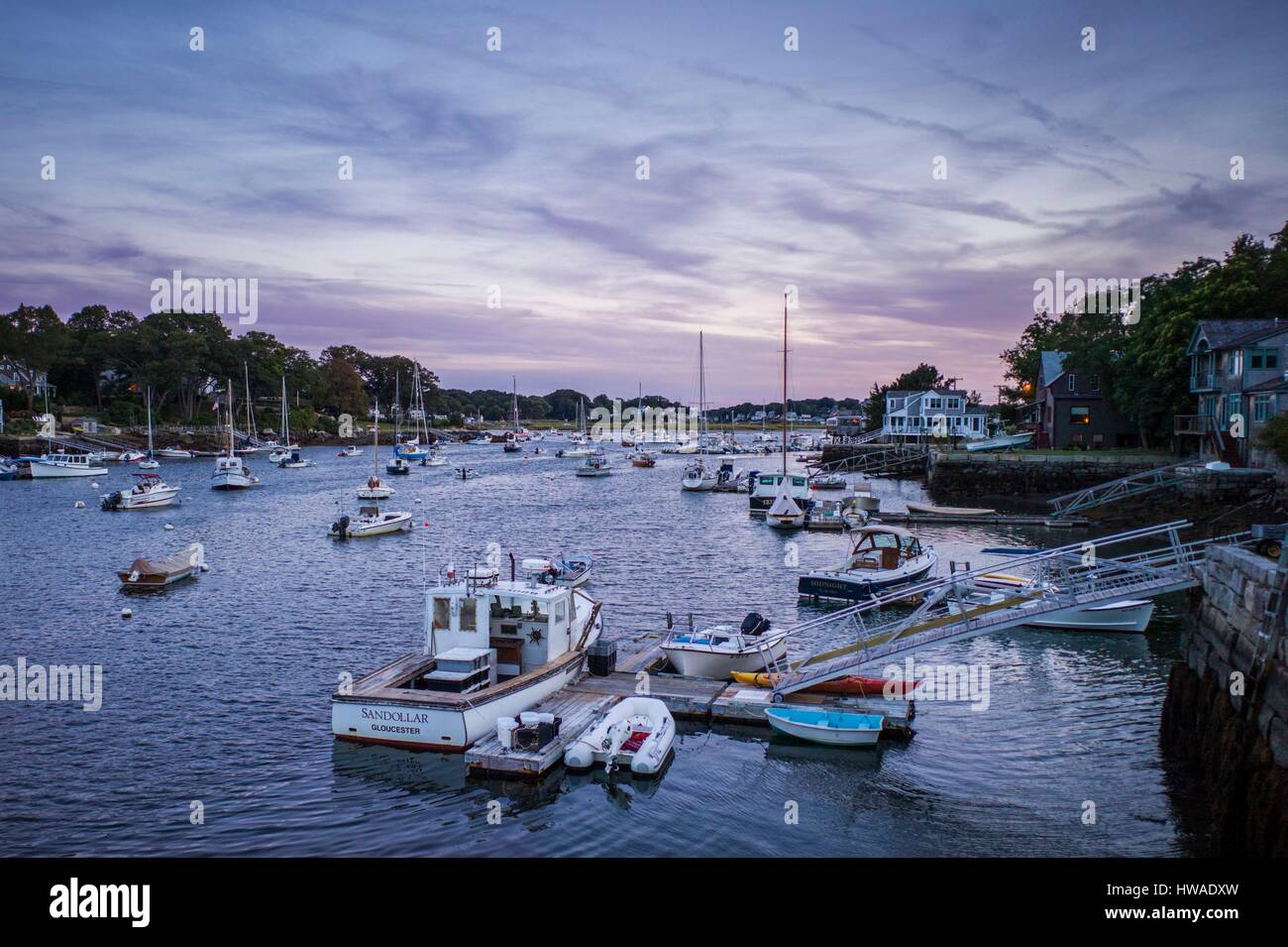 United States, Massachusetts, Gloucester, Annisquam, Lobster Cove Stock