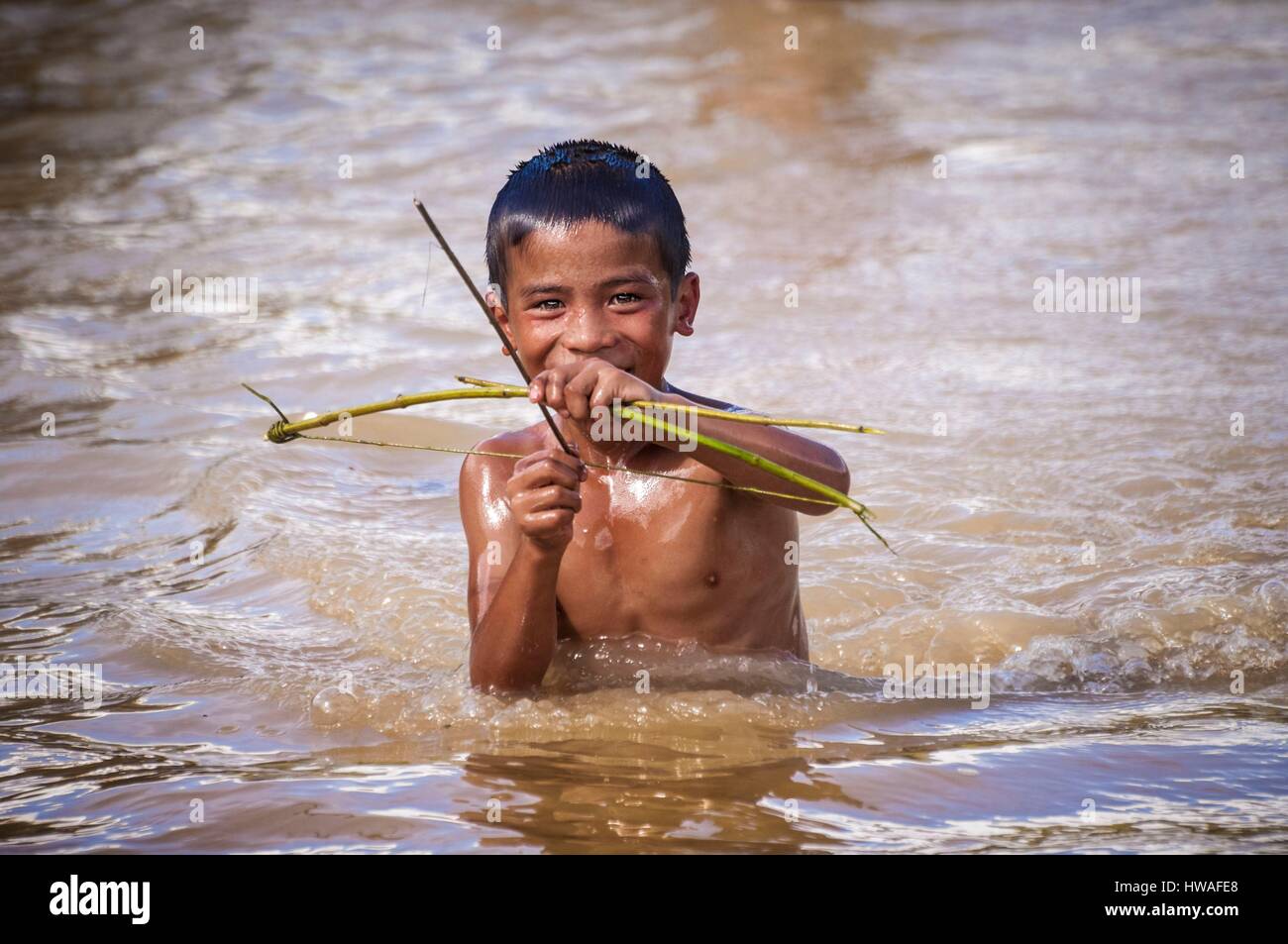3 boys bathing
