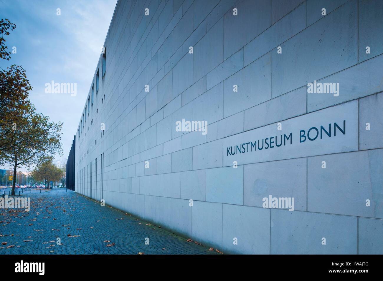 Germany, Nordrhein-Westfalen, Bonn, Museumsmeile, Kunstmuseum Bonn, art museum, sign Stock Photo