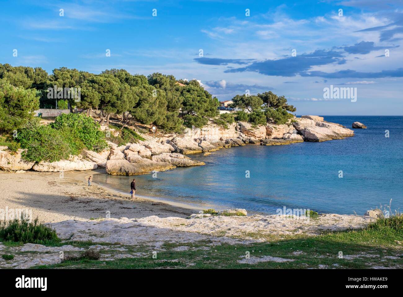 France Bouches Du Rhone Blue Coast Martigues Carro Little Village Stock Photo Alamy
