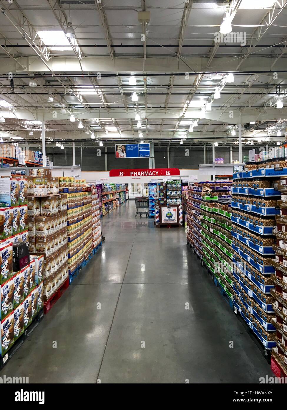 Costco wholesale warehouse Stock Photo