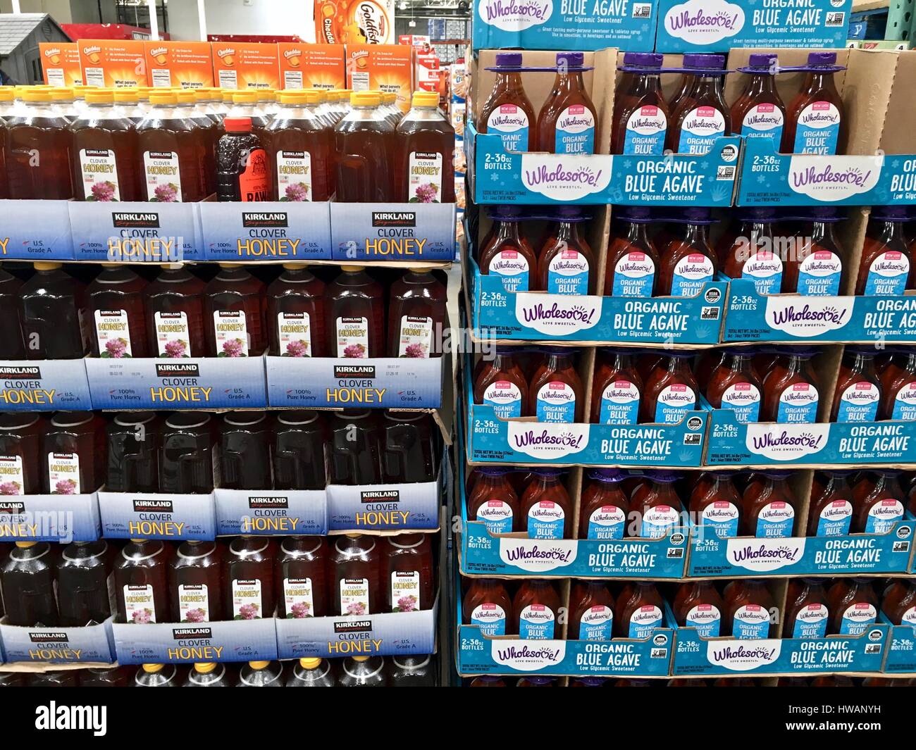 honey and blue agave Stock Photo Alamy