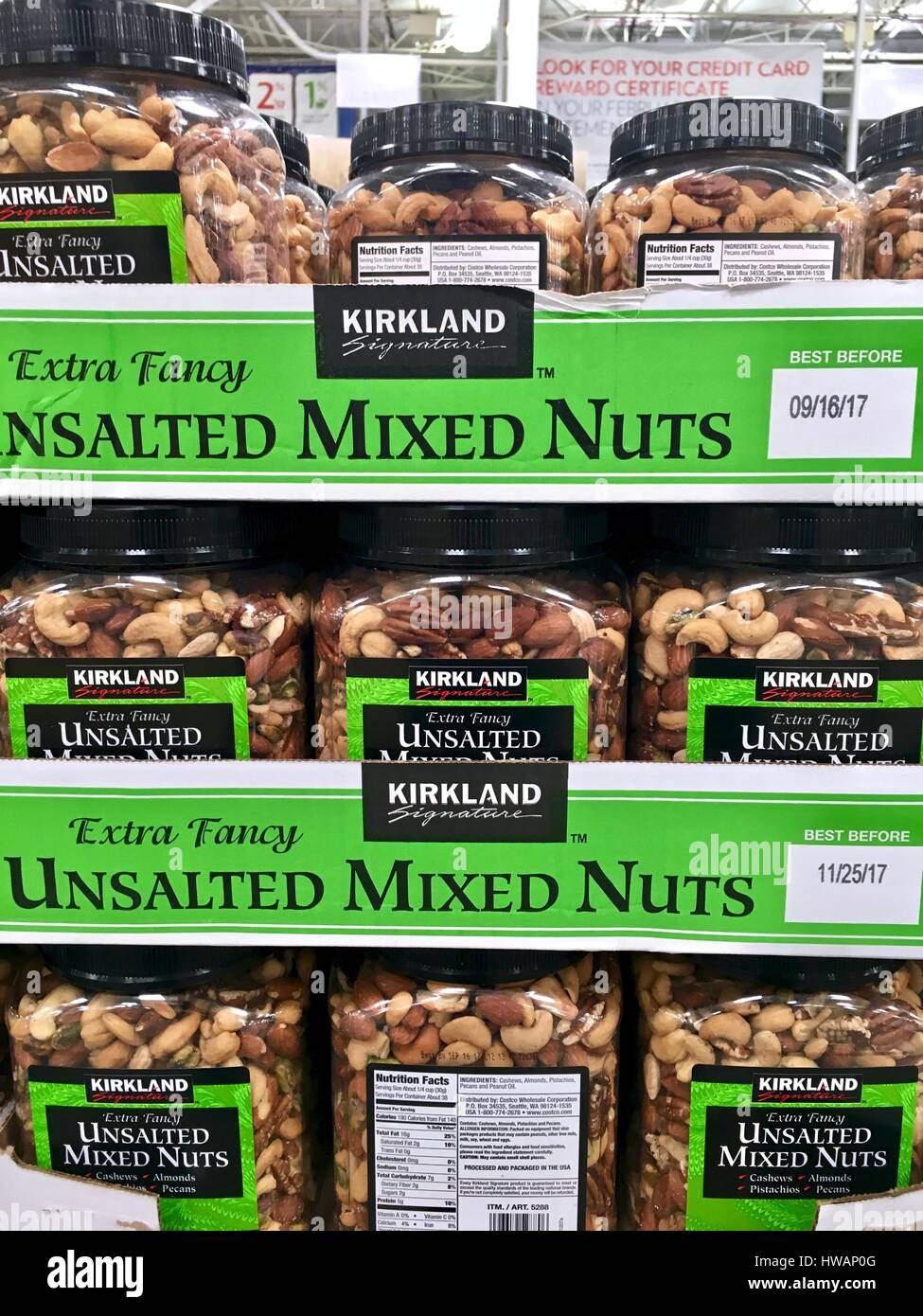 Mixed nuts in bulk at Costco Stock Photo Alamy