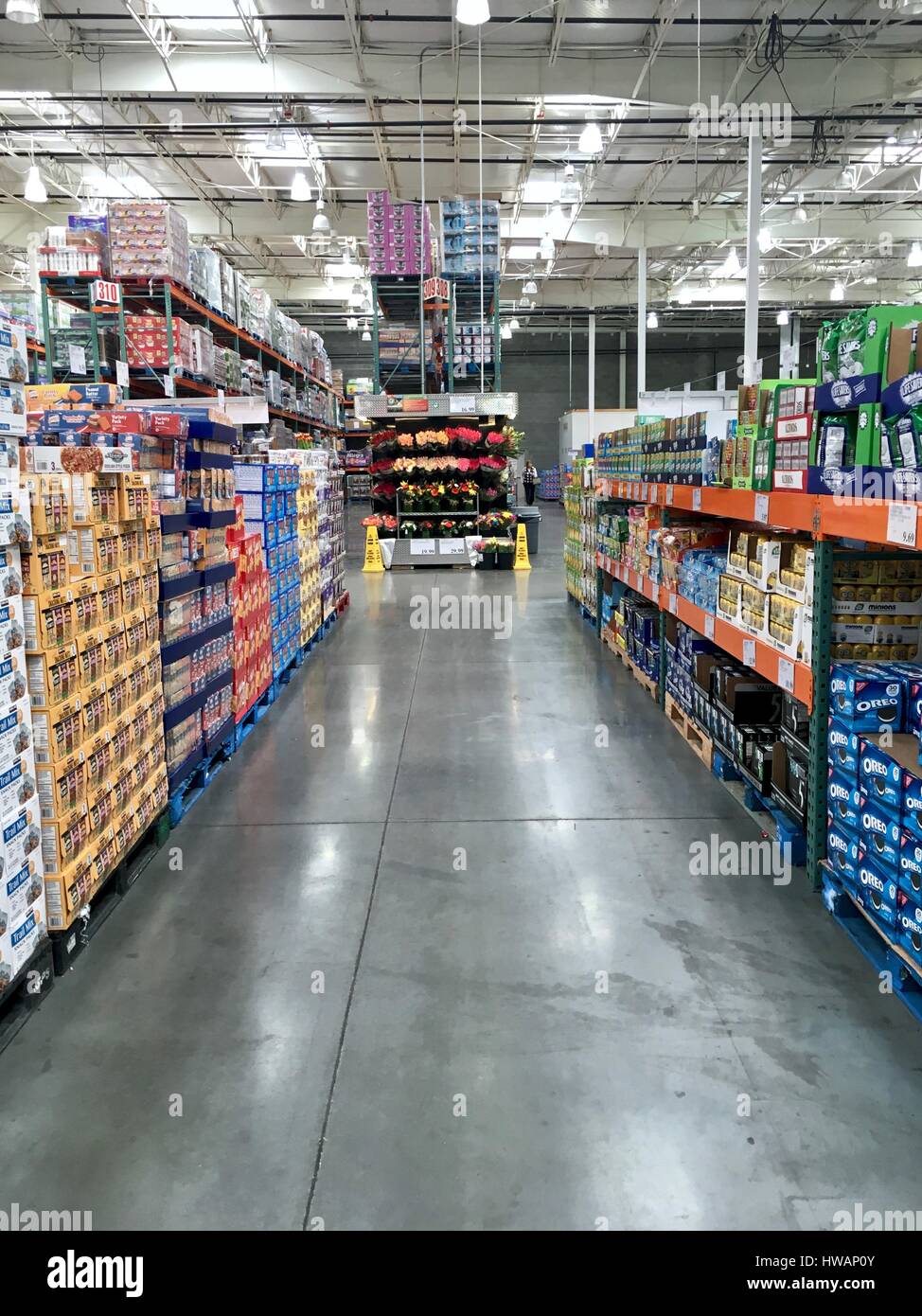 Costco wholesale warehouse Stock Photo