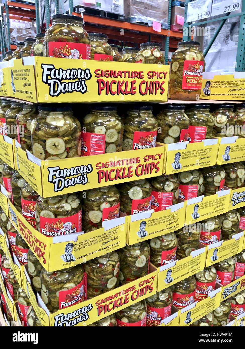 Famous Daves spicy pickles Stock Photo Alamy