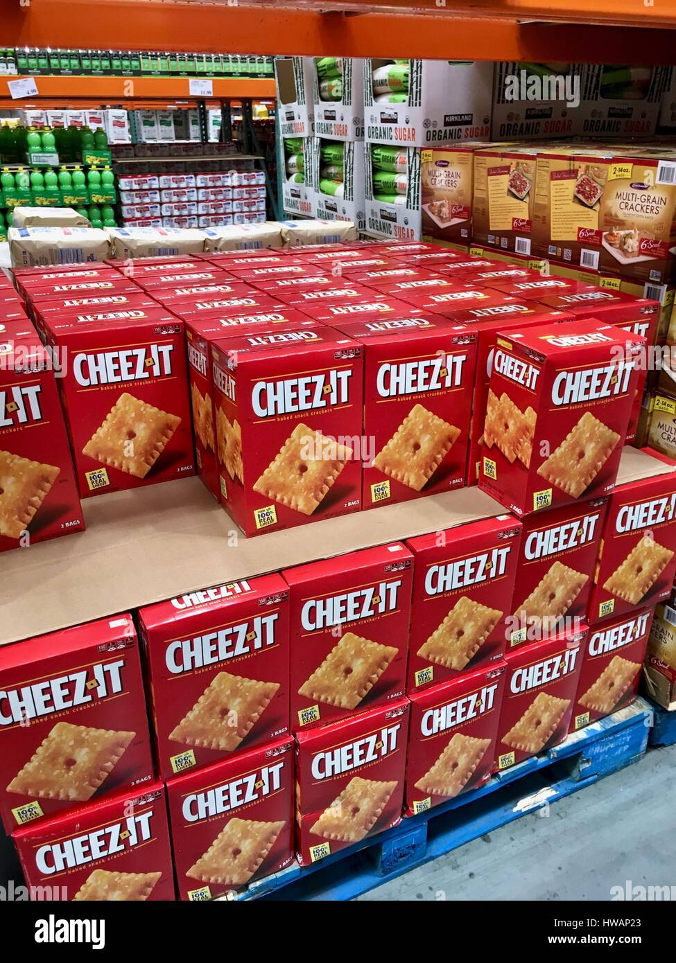 Cheezit snacks in costco Stock Photo Alamy