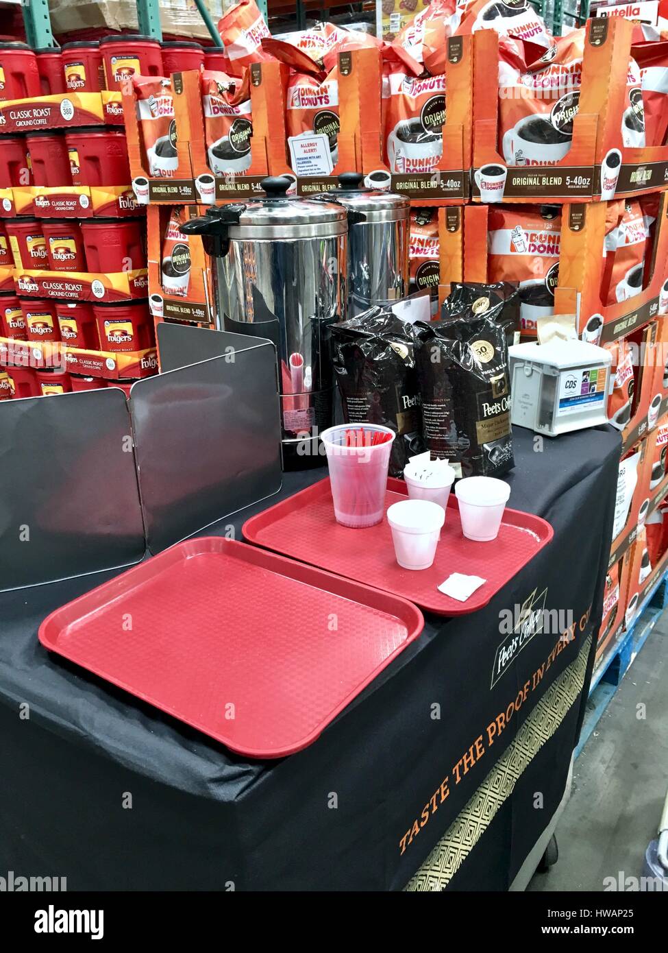 Costco samples Stock Photo Alamy