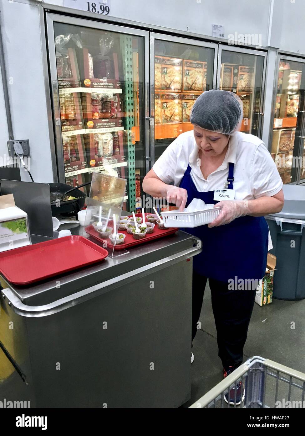Costco samples Stock Photo Alamy