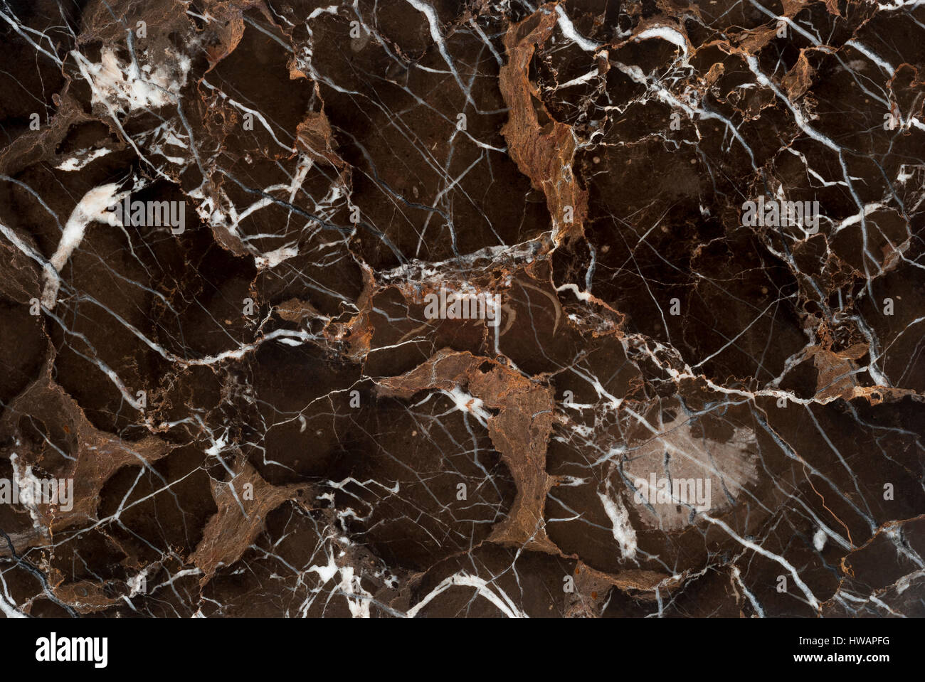 Beautiful brown Vein Marble Stone tile Stock Photo