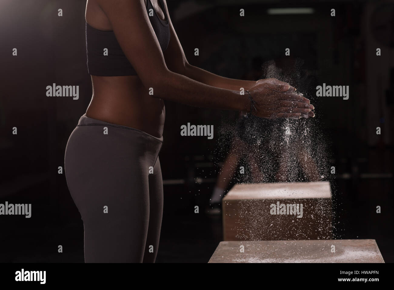 Gym Chalk Magnesium Carbonate hands clapping young african american