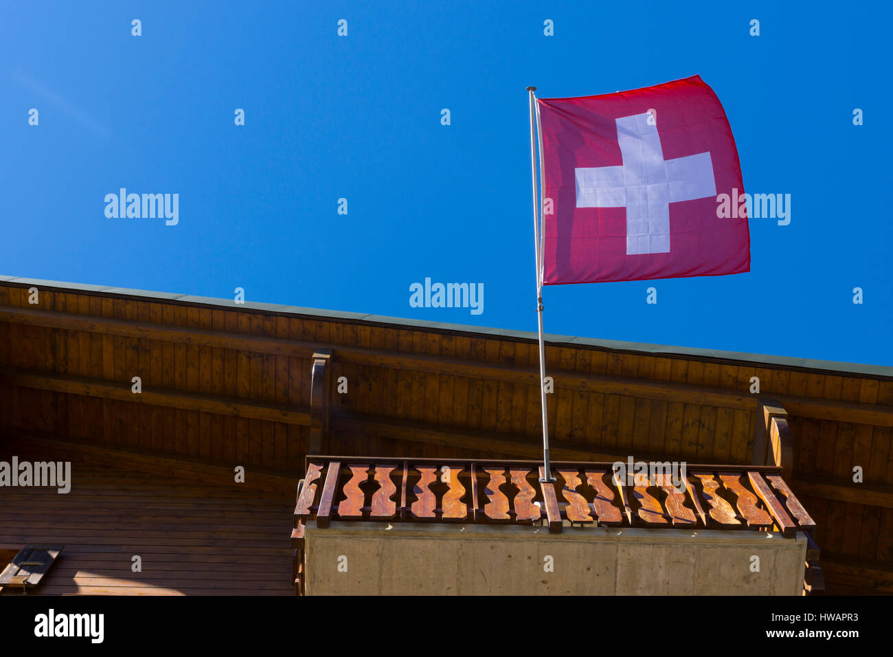 Swiss Flag Stock Photo