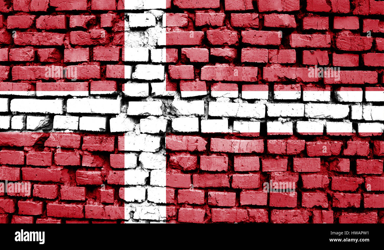 Flag of Denmark background old retro effect,close up Stock Photo - Alamy