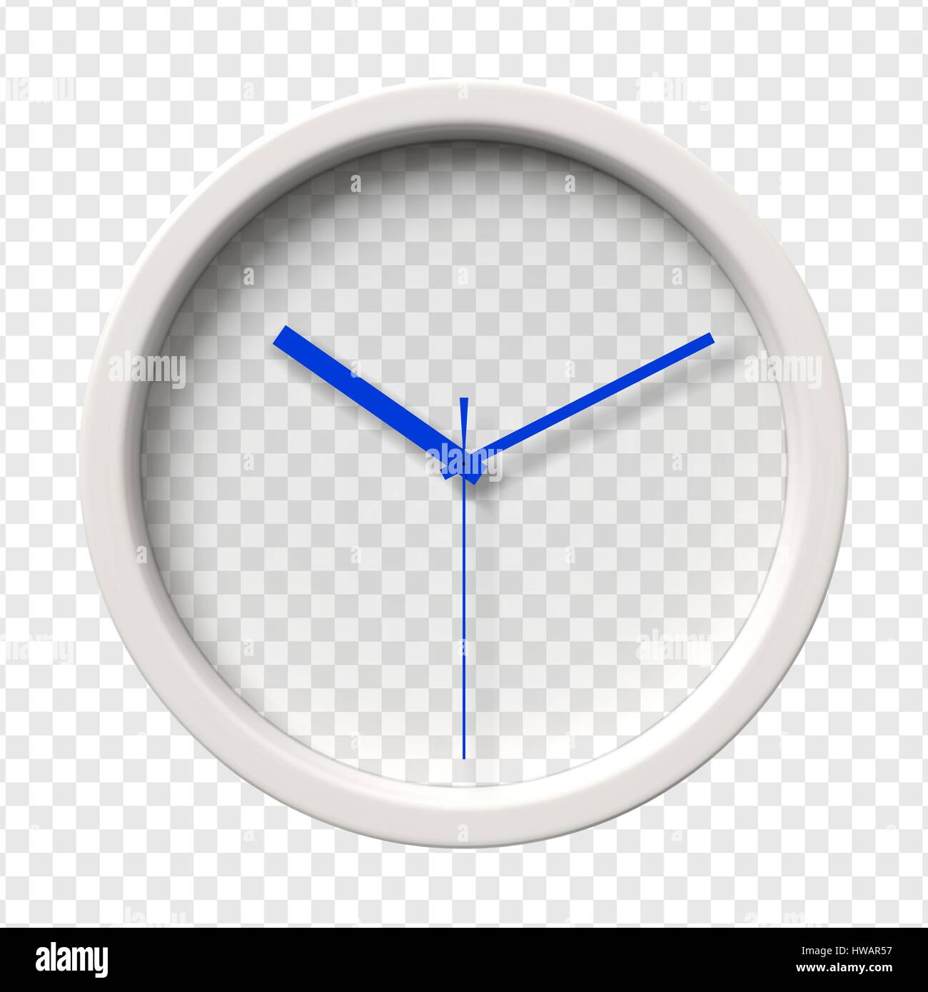 Realistic Wall Clock Stock Vector Image & Art - Alamy
