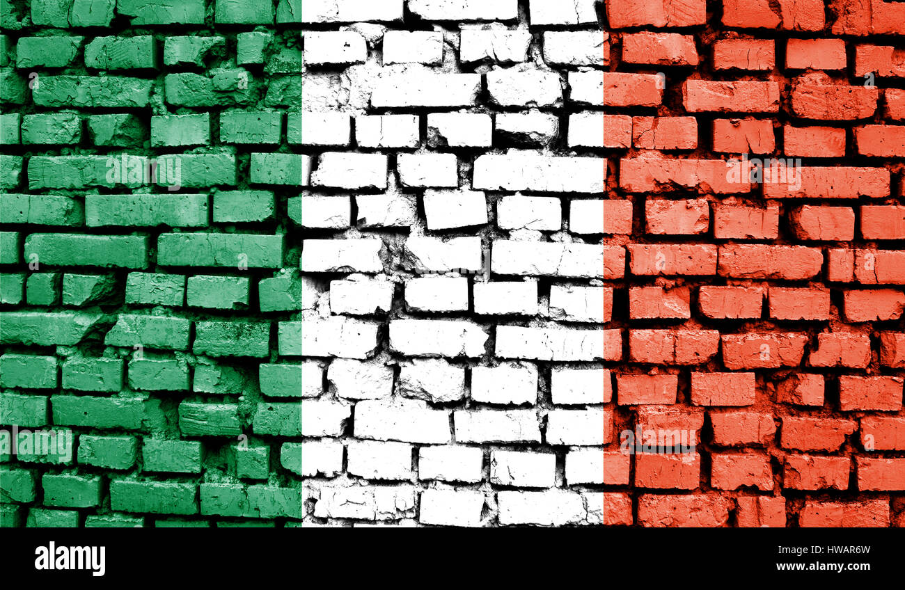 Flag of Ireland background of old retro effect,close up Stock Photo - Alamy
