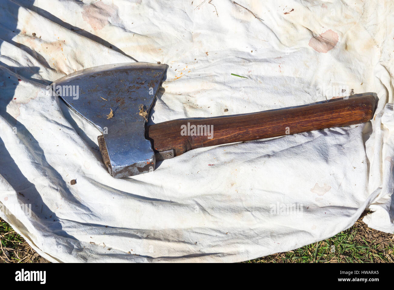 Kitchen Axe For Meat Stock Photo - Download Image Now - Axe, Black Color,  Cut Out - iStock