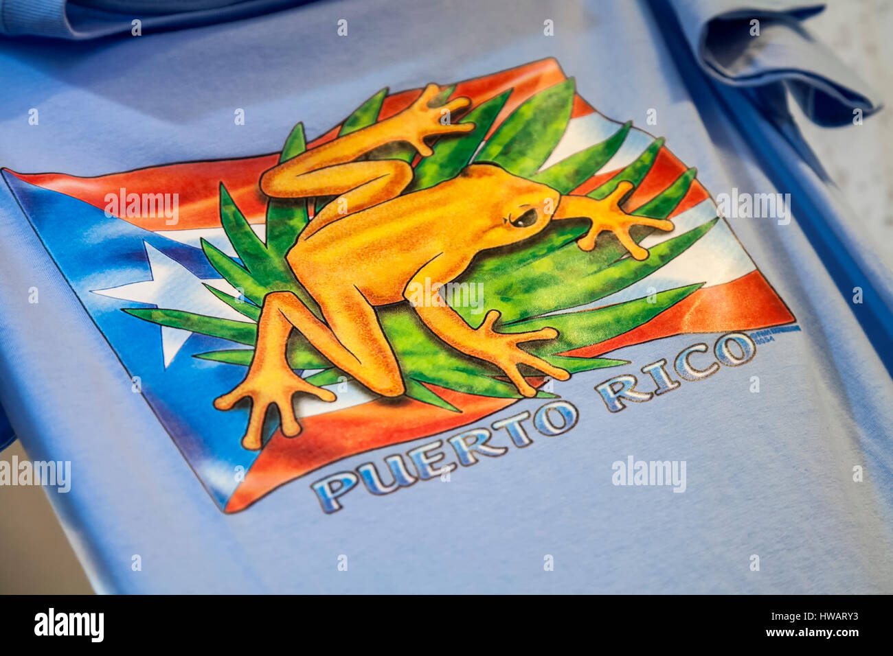 Coqui T-shirt, Puerto Rico Stock Photo