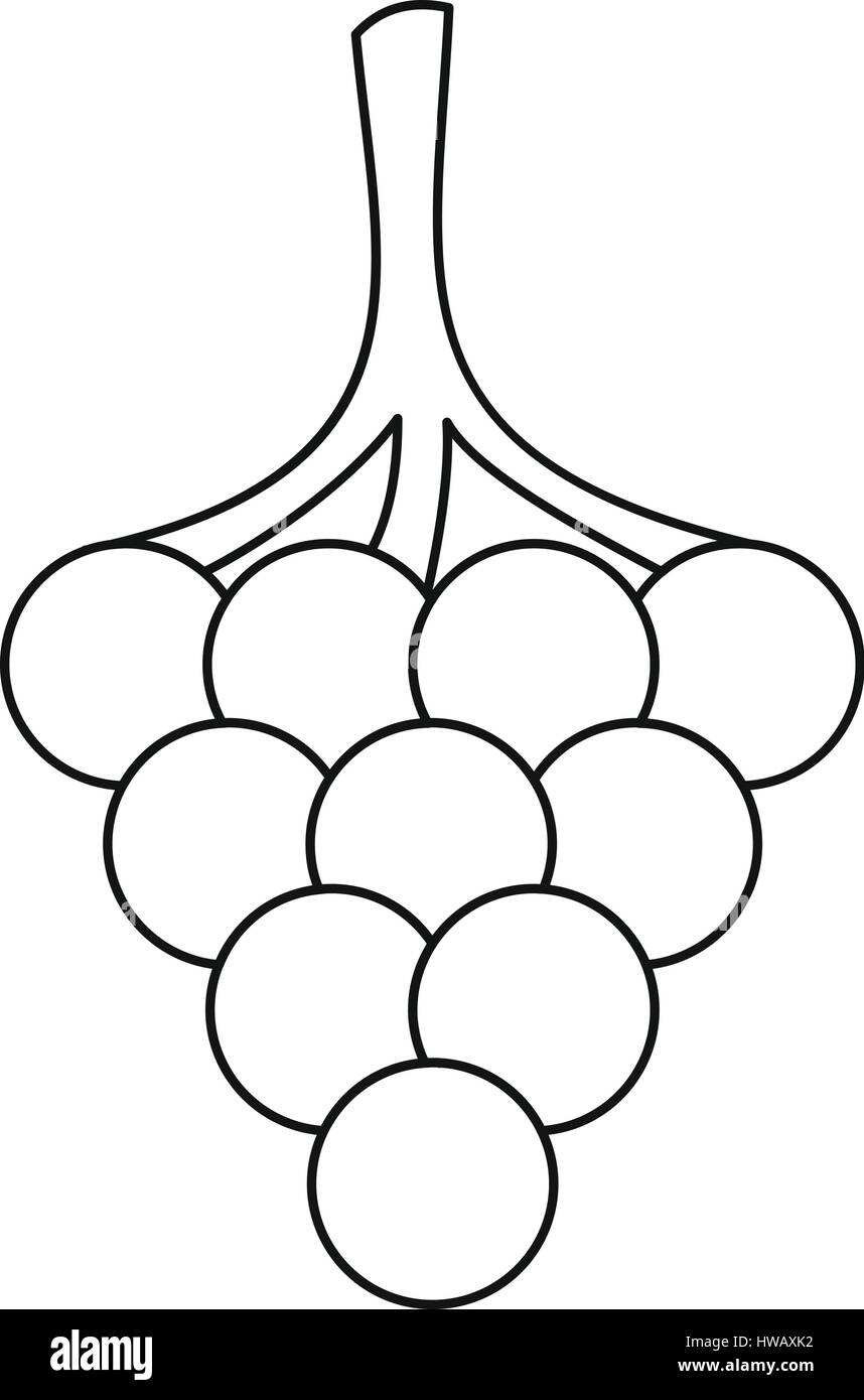 Grape icon, outline style Stock Vector Image &amp; Art - Alamy