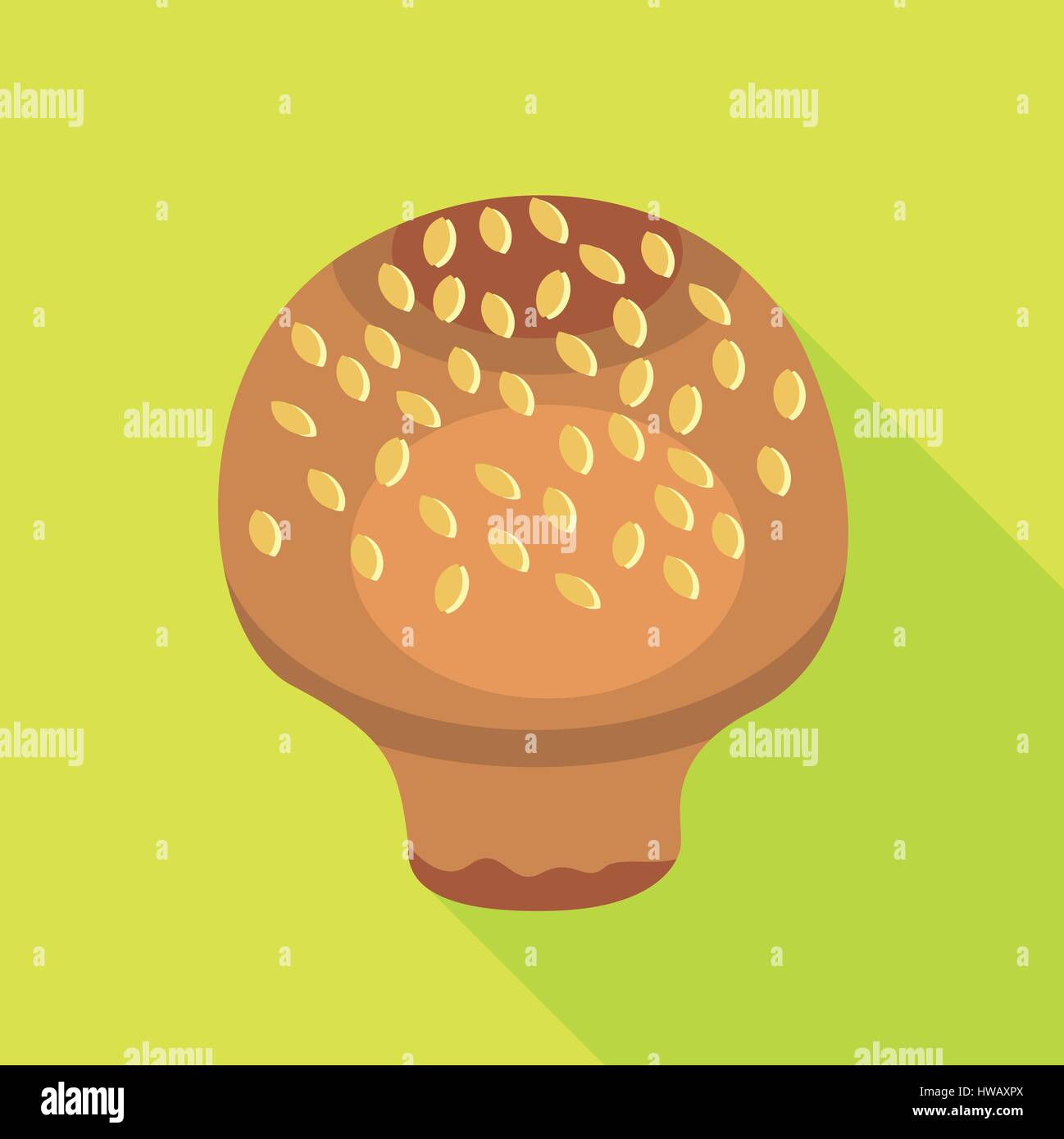 Fresh raw brown shiitake Stock Vector Images - Alamy
