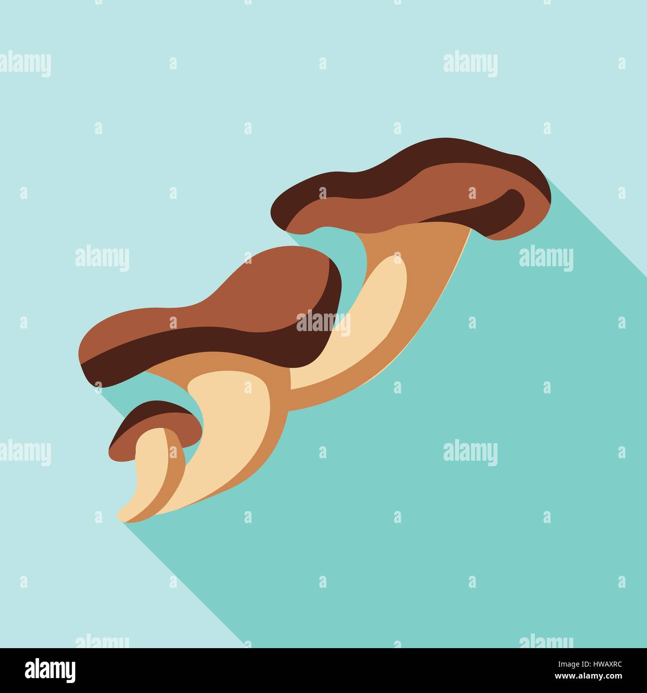 Pink oyster mushroom icon, flat style Stock Vector Image & Art Alamy