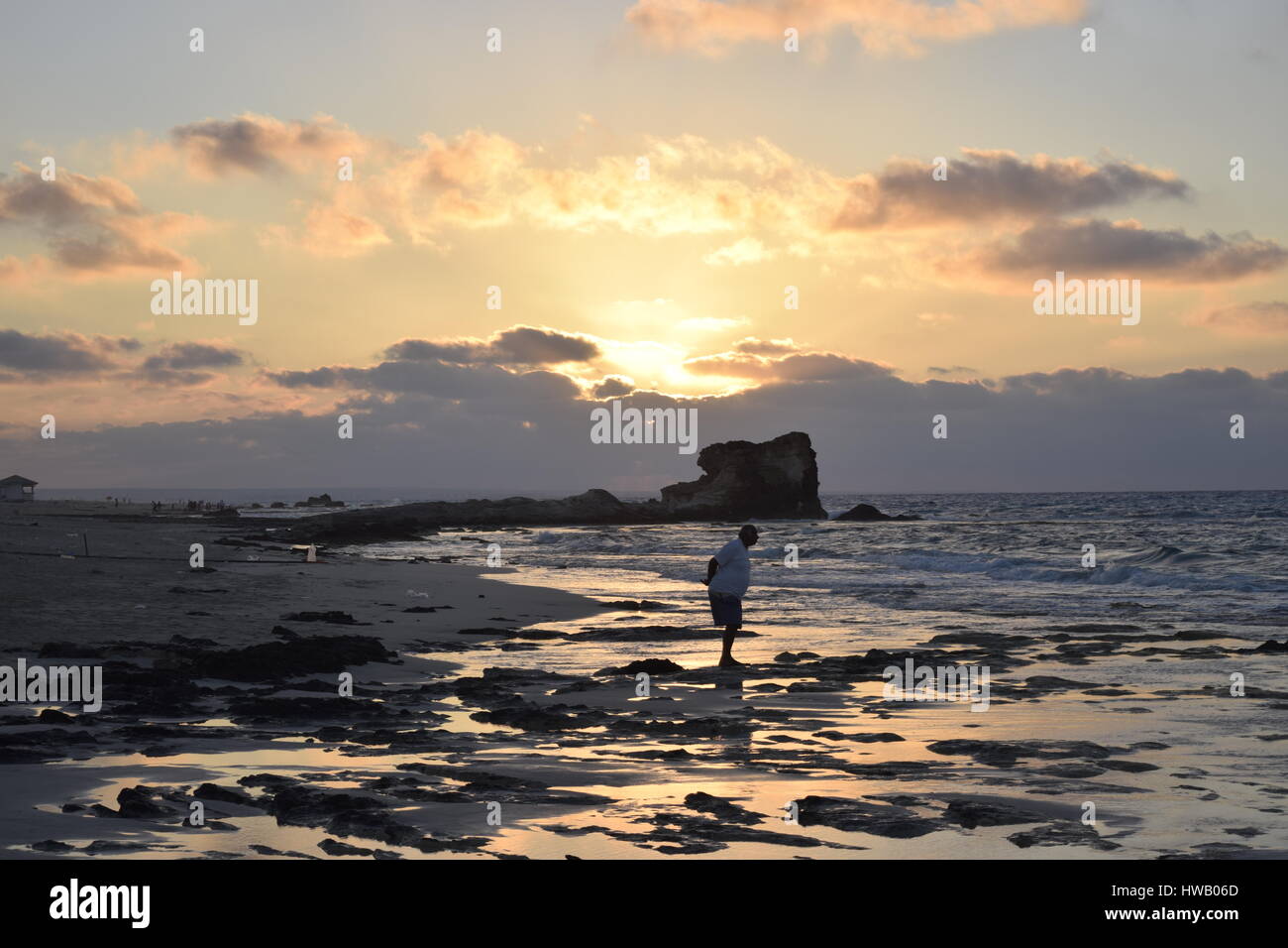 Sky sunset beach hi-res stock photography and images - Alamy
