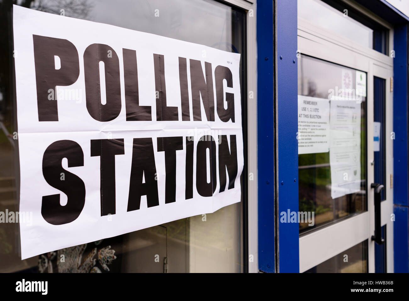 Polling Station Stock Photo