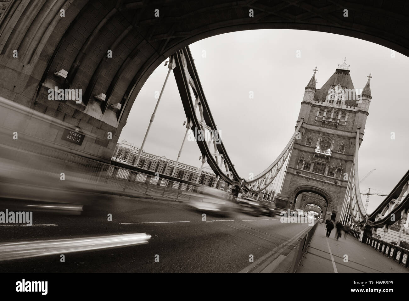 Tower Bridge in London in United Kingdoms. Stock Photo