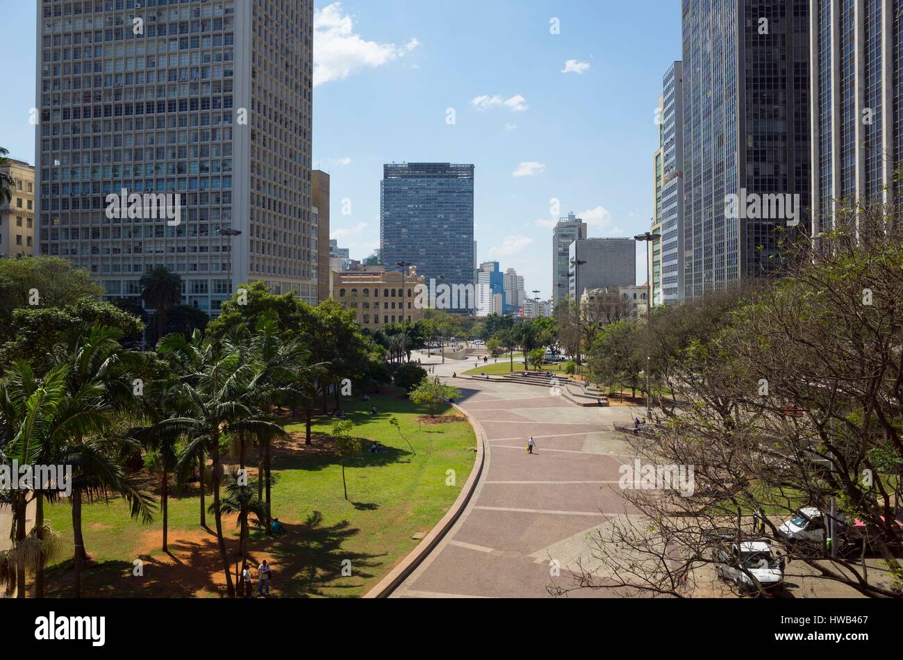 Brazil, Sao Paulo state, Sao Paulo, central district built in the 1960-1970s Stock Photo